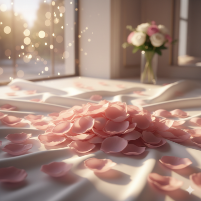 Dekoratīvie rožu ziedlapiņas „Soft Rose Petals 500 pcs”