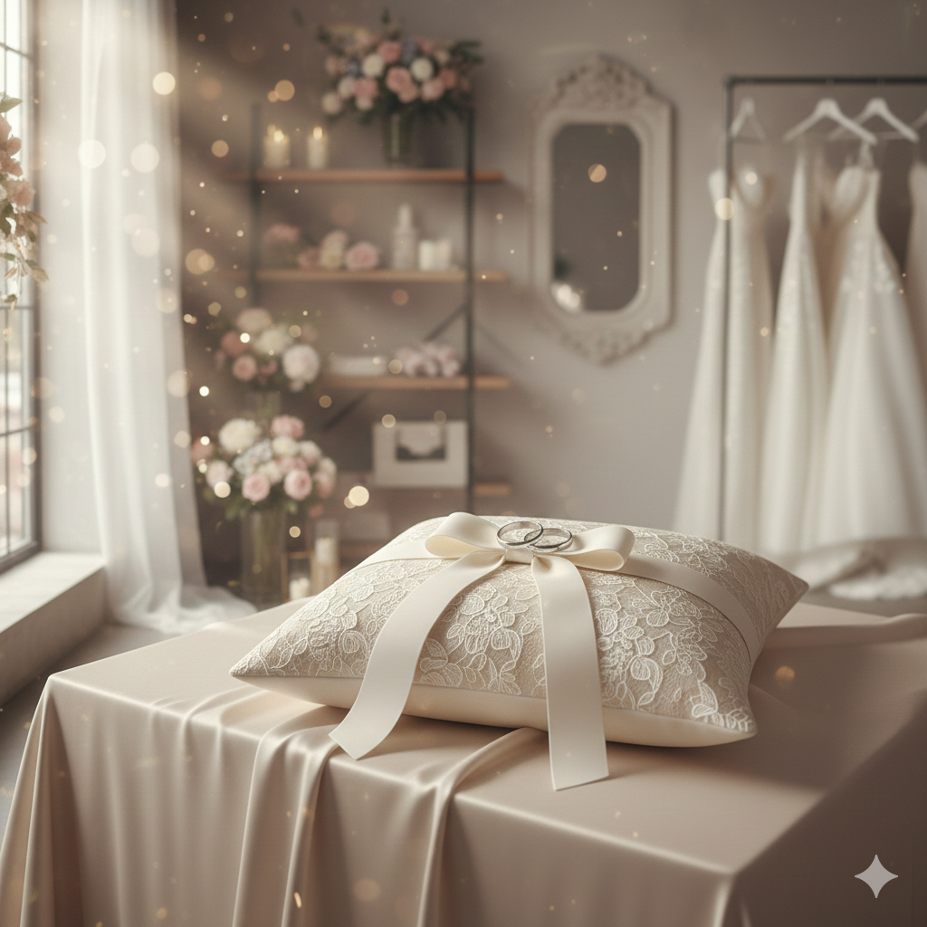 Ringkissen „Ivory Lace Harmony”